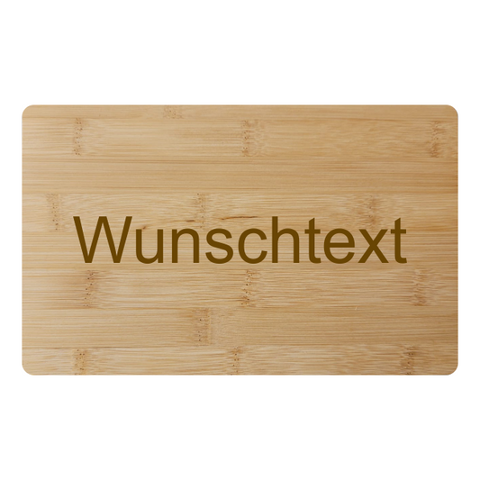 Frühstücksbrettchen mit Wunschgravur Holz